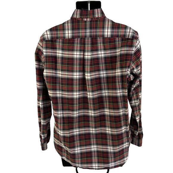 Mens Ralph Lauren Long Sleeve Button Down Shirt Size Large Red Plaid Cotton - Picture 7 of 7